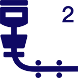 Slab continuous caster