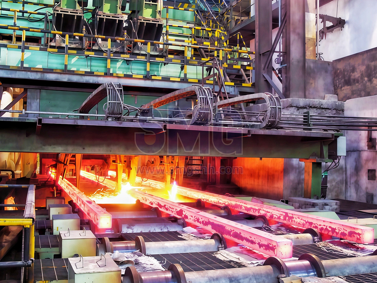 Square billet continuous caster