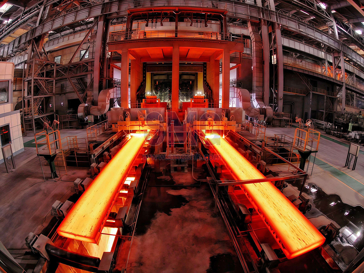 Slab continuous caster